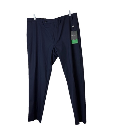 Lauren Ralph Lauren Men's Ultra Flex Norton Dress Pants 40x30 Navy‎ Trousers NWT